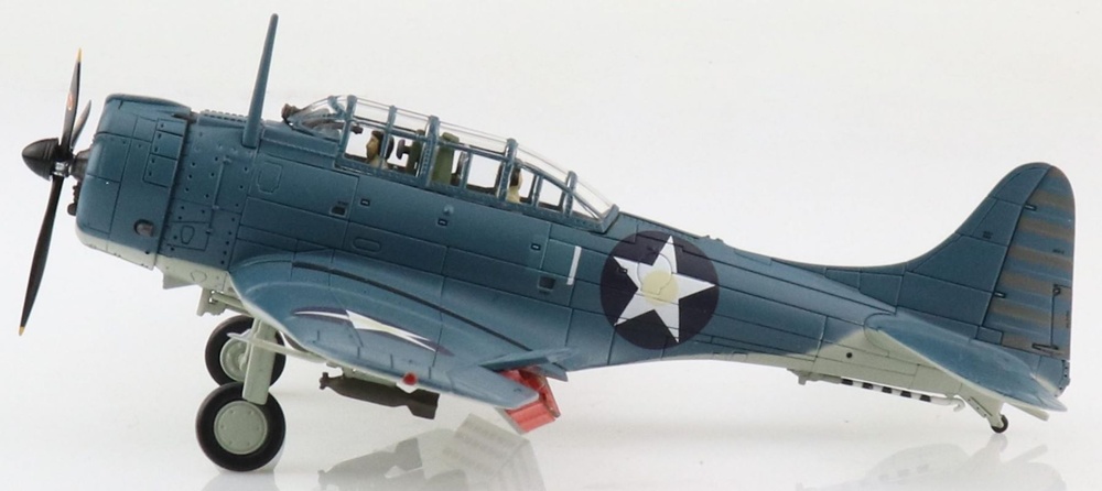 Douglas SBD-2 Dauntless, USMC VMSB-241, Lofton Henderson, Batalla de Midway, 4 de Junio, 1942, 1:72, Hobby Master 