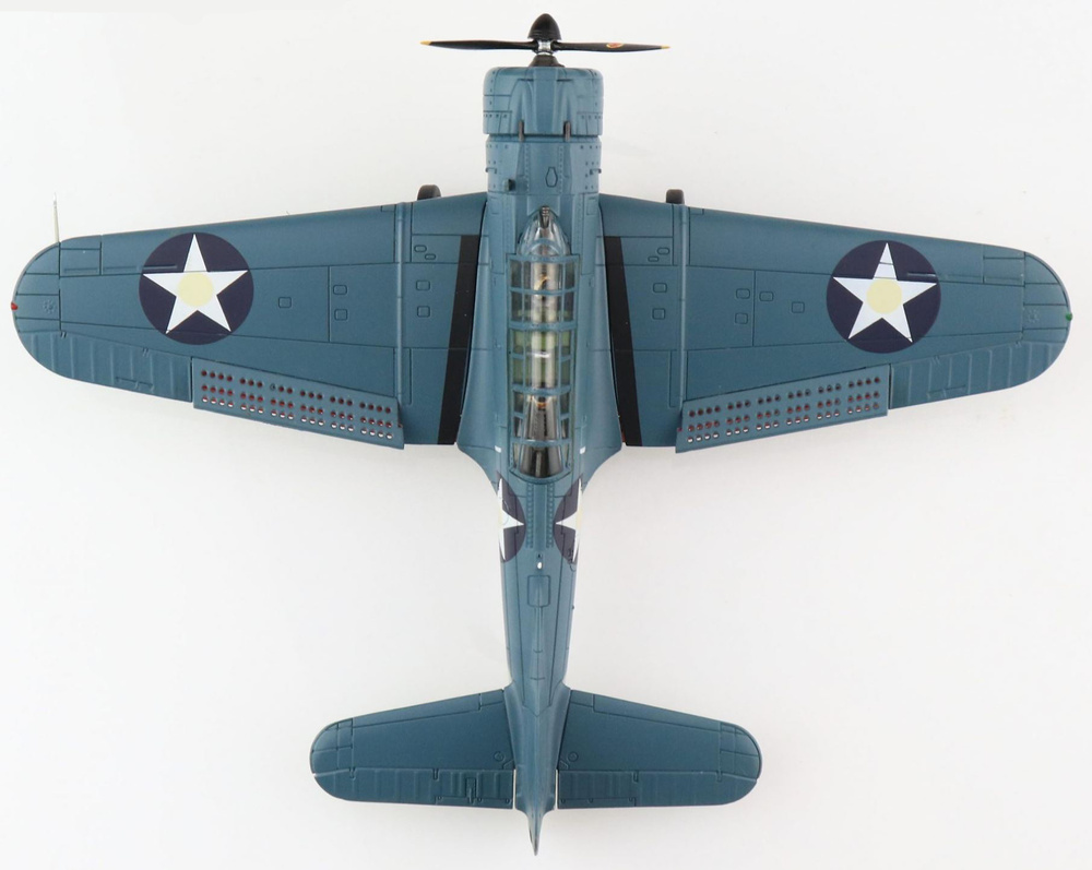 Douglas SBD-2 Dauntless, USMC VMSB-241, Lofton Henderson, Batalla de Midway, 4 de Junio, 1942, 1:72, Hobby Master 