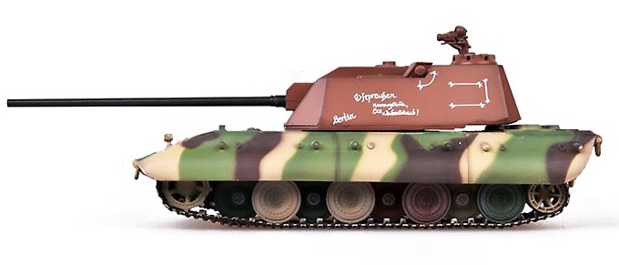 E-100 Flakpanzer con FLAK 88, Tanque Super Pesado, Alemania, 1946, 1:72, Modelcollect 