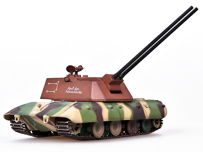 E-100 Flakpanzer con FLAK 88, Tanque Super Pesado, Alemania, 1946, 1:72, Modelcollect 