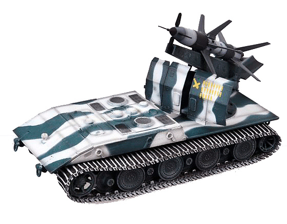 E-100 con misil Rheintochter, Alemania, 1946, 1:72, Modelcollect 