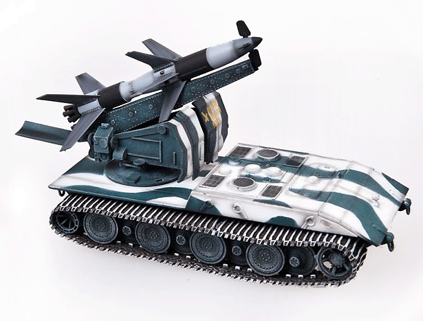 E-100 con misil Rheintochter, Alemania, 1946, 1:72, Modelcollect 