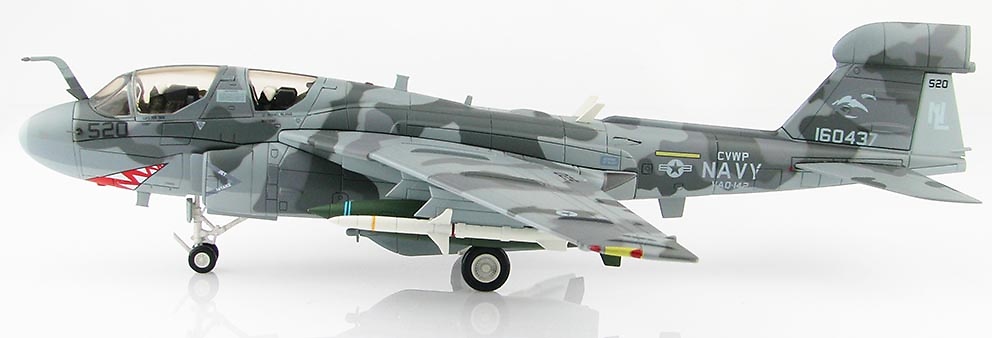 EA6B Prowler n.º 160437 VAQ-142 Grey Wolves U.S. Navy, Bagram Airfield, Operación Libertad Duradera, 2003, 1:72, Hobby Master 