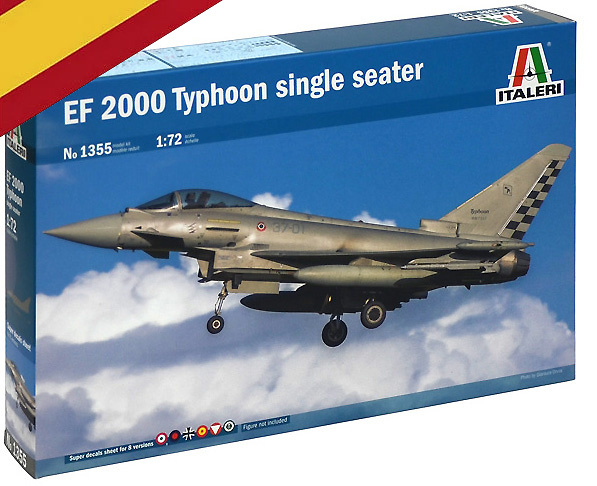 EF 2000 Typhoon monoplaza, Fuerza Aérea Española, Ala 14, Albacete, 2014, 1:72, Italeri 