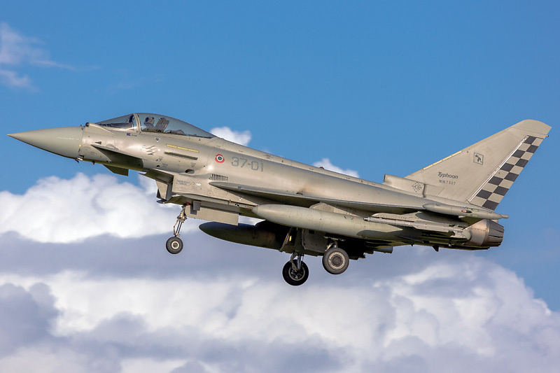 EF 2000 Typhoon monoplaza, Fuerza Aérea Española, Ala 14, Albacete, 2014, 1:72, Italeri 
