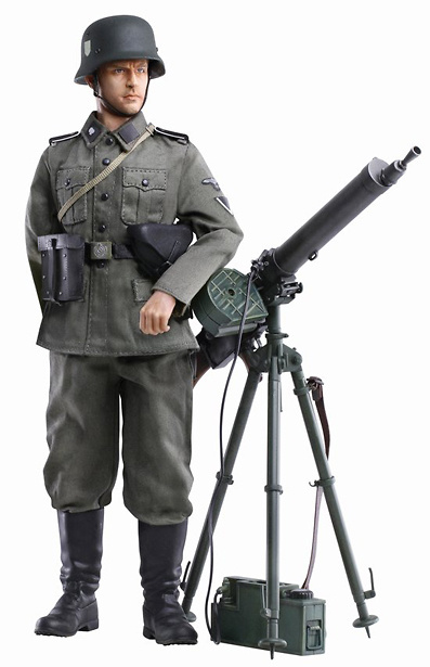 Ernst Kunkel (Sturmmann) Totenkopf Heavy Machine Gunner, Totenkopf-Infanterie-Regiment 1, France 1940, 1:6 Dragon Figures 