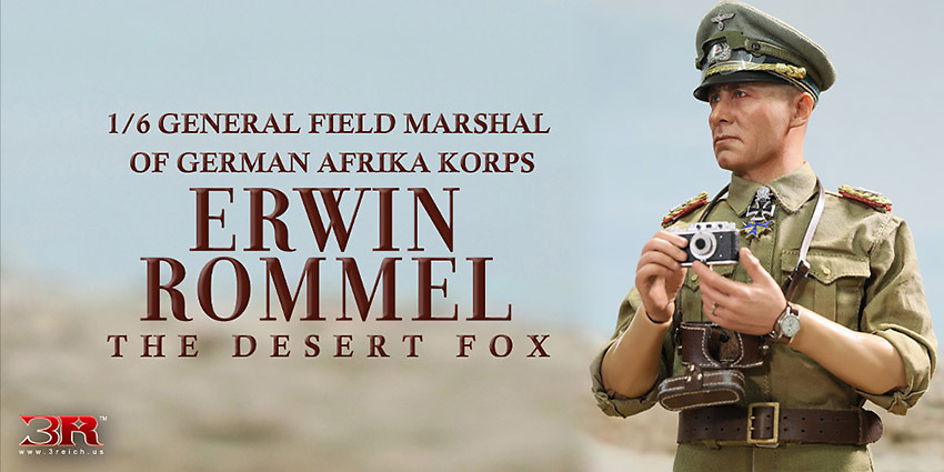 Erwin Rommel, Mariscal de campo, General del Afrika Korps alemán, 1:6, 3R 
