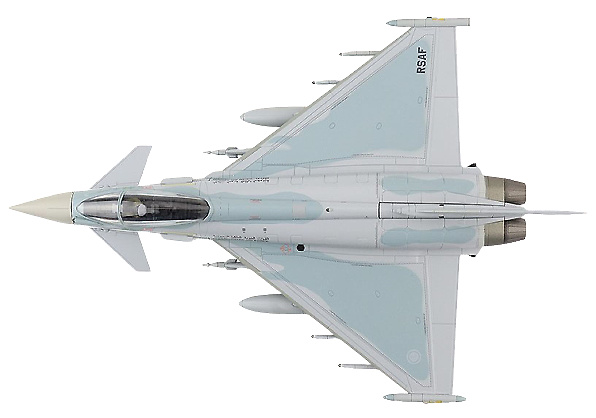 Eurofighter Typhoon, RSAF 10 Sqn, ZK068, Base Aérea King Fahd, Arabia Saudí, 2014, 1:72, Hobby Master 