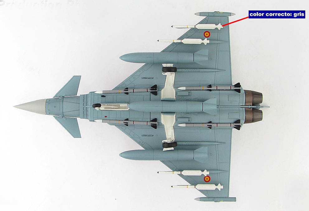 Eurofighter Typhoon EF2000 C.16-48, Ala 14, Base Aérea Los Llanos, Ejército del Aire, 2019 1:72, Hobby Master 