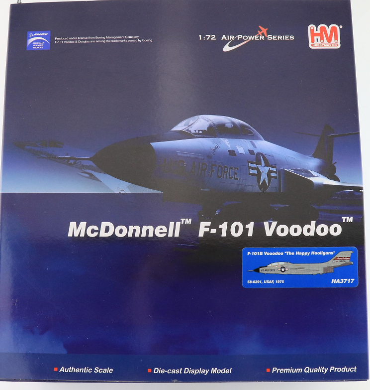 F-101B Voodoo USAF, Happy Hooligans, Fargo, ND, 1975, 1:72, Hobby Master 