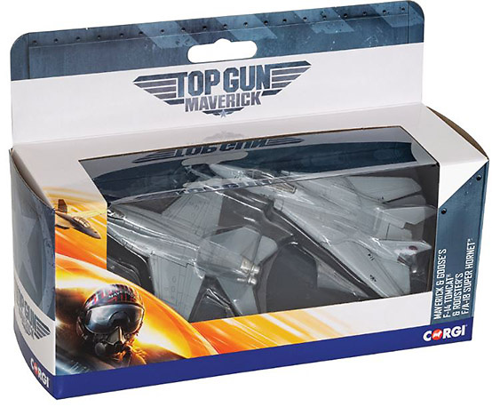 F-14 Tomcat de Maverick y Goose (Top Gun 1986) + F/A-18 Super Hornet de Rooster (Top Gun 2020) , 1:170,Corgi 