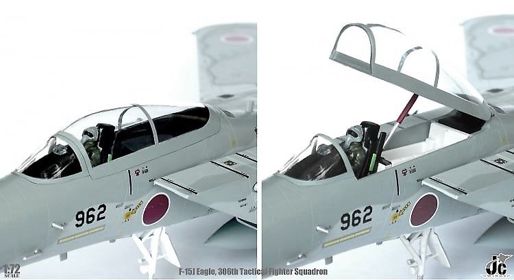 F-15J Eagle, 306th Tactical Fighter Squadron, Komatsu Air Base, Japón, 1:72, JC Wings 