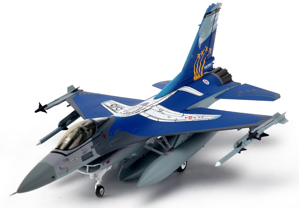 F-16A Fighting Falcon , 201º Esc., Fuerzas Aéreas Portuguesas, 50º Aniversario, 2009, 1:72, JC Wings 