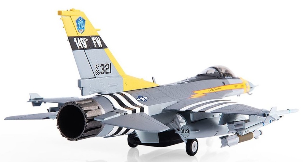 F-16C Fighting Falcon USAF Texas ANG. 182º Escuadrón ,Edición 70 Aniversario, 2017, 1:72, JC Wings 