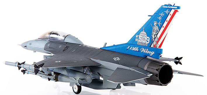 F16D Fighting Falcon USAF ANG, 121° escuadrón de combate, 113° ala de combate, 2011, 1:72, JC Wings 
