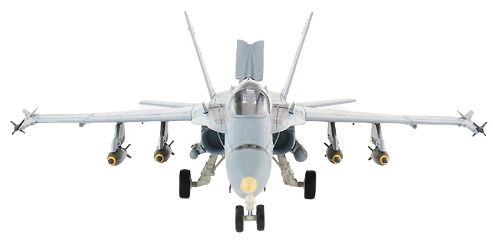 F/A-18C Hornet, USN VFA-81 Sunliners, AA410 MiG Killer, USS Saratoga, Golfo Persa, Operación Tormenta del Desierto, 1991, 1:72, Hobby Master 
