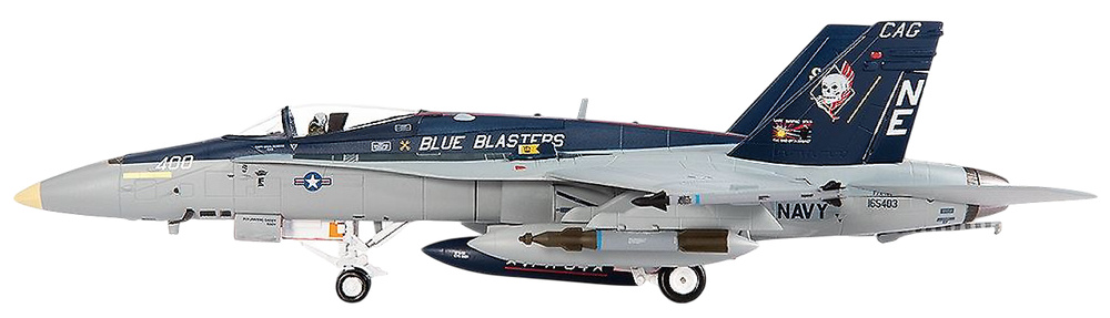 F/A-18C Hornet U.S. NAVY VFA-34 Blue Blasters, The Last Cruise, 2018, 1:72, JC Wings 