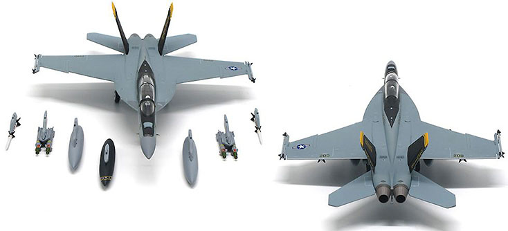F/A-18F Super Hornet, US Navy, VFA-103 Jolly Rogers 75th Anniversary, 2018, 1:72, JC Wings 