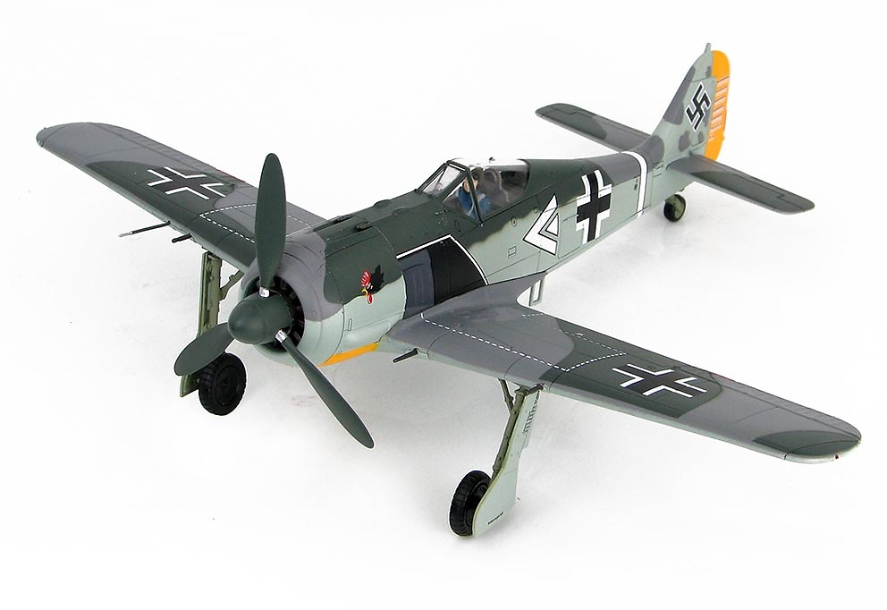 FW 190A-4, piloto Egon Mayer, Gruppenkommandeur III./JG 2, 1943, 1:48, Hobby Master 