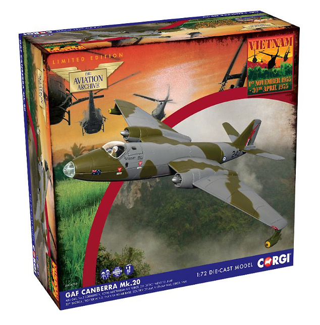 GAF Canberra Mk.20, Vietnam del Sur 1969, 1:72, Corgi 
