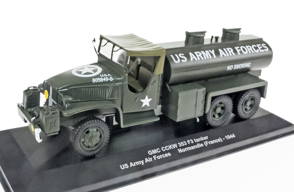GMC CCKW 353 F3 cisterna, US Army Air Forces, Normandía, 1944, 1:43, Atlas 