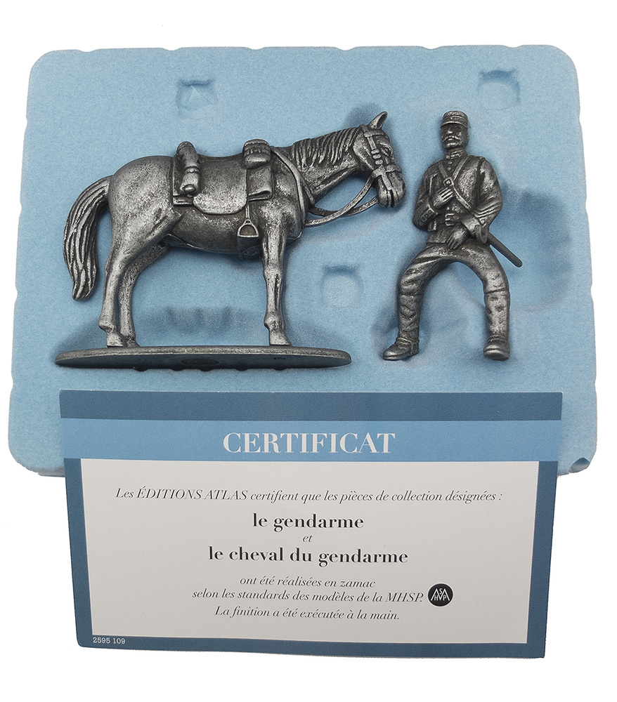 Gendarme a caballo, 1:24, Francia, Primera Guerra Mundial, Atlas Editions 