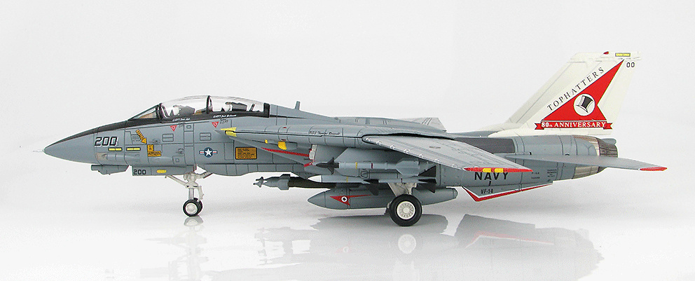 Grumman F-14A Tomcat, 162698, VF-14 Tophatters, 80 Aniversario, 1999, 1:72, Hobby Master 