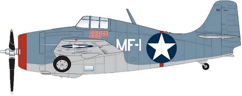 Grumman F4F-3 Wildcat, Comandante Robert E. Galer, VMF-224 1942 Guadalcanal, 1:48, Hobby Master 