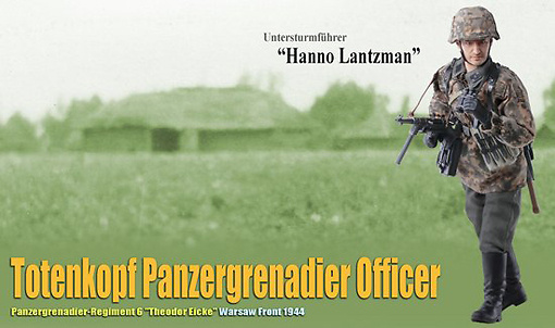 Hanno Lantzman, (Untersturmführer) Totenkopf Panzergr. Officer, Panzergr.-Regiment 6 