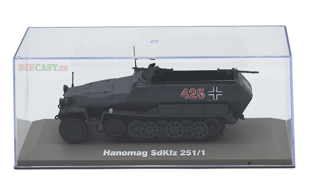 Hanomag SdKfz 251/1, Semioruga blindado, Alemania, 1939-45, 1:43, Atlas 