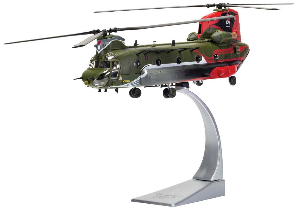 Helicóptero Boeing Chinook HC.4 ZA712, RAF No.18 (B) Squadron, 100 Años de la RAF, 1:72, Corgi 
