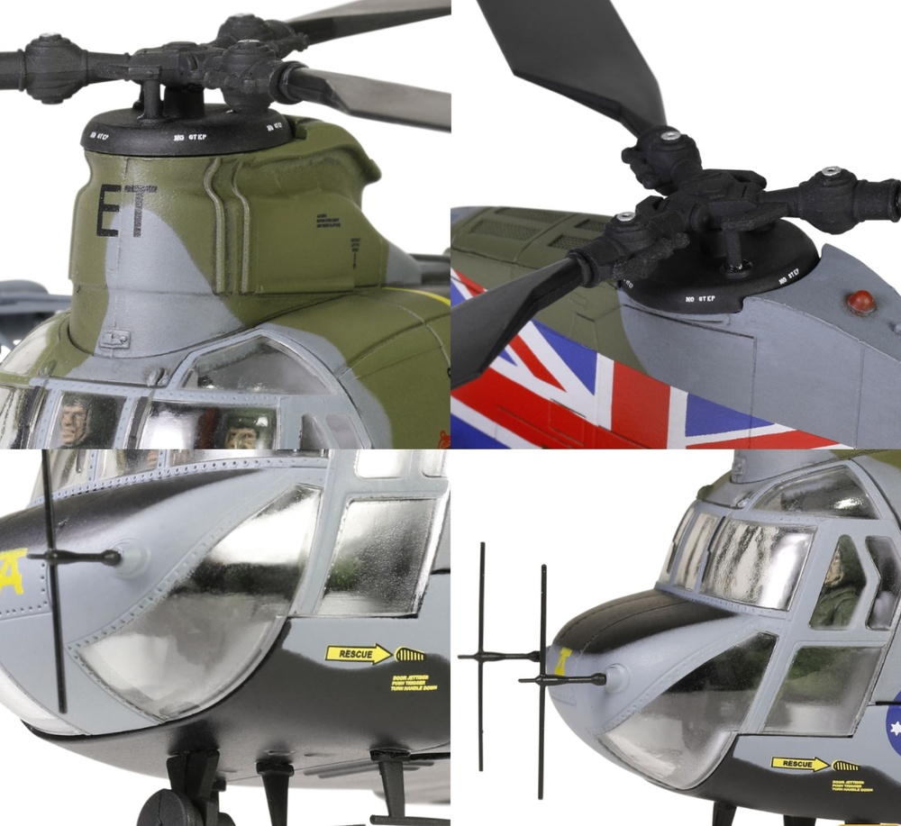 Helicóptero Chinook CH MK1, Royal Air Force, 1:72, Forces of Valor 