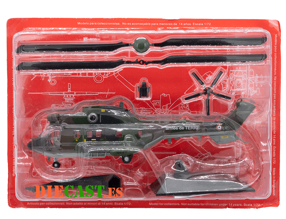 Amazon | フランス軍 ヘリコプター 模型 完成品 1/72 スーパー