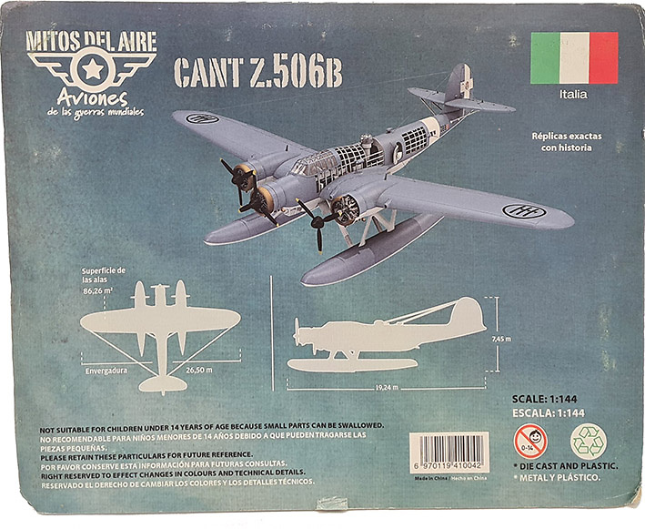 Hodroavión CANT Z.506 Airone, Italia, 1936-1959, 1:144, Amercom 