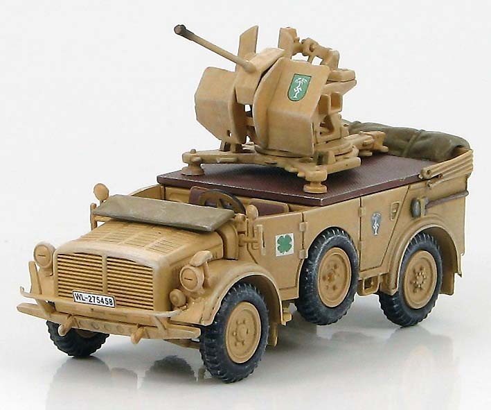 Horch 1a with 20mm Flak 38 Dak, 1941, 1:72, Hobby Master 