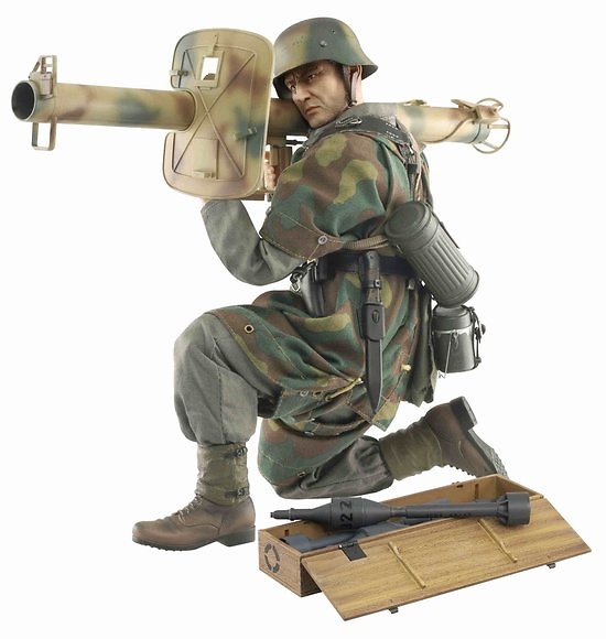 Hugo Hartwig (Granadero), Normandia Antitanque w/Panzerschreck RPzB 54, División de Infanteria 272, Caen, Julio, 1944, 1:6, Dragon Figures 