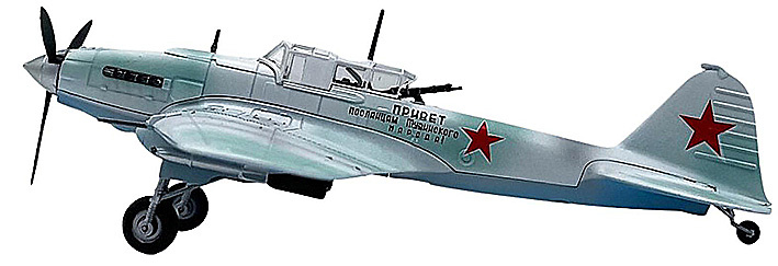 Ilyushin IL-2 Sturmovik M3 Red 8 1941 (invierno), Fuerza Aérea Soviética, 1:72, Legion 