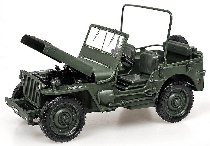 Jeep Willys MB, Segunda GM, Ejército USA, 1:18, KDW 