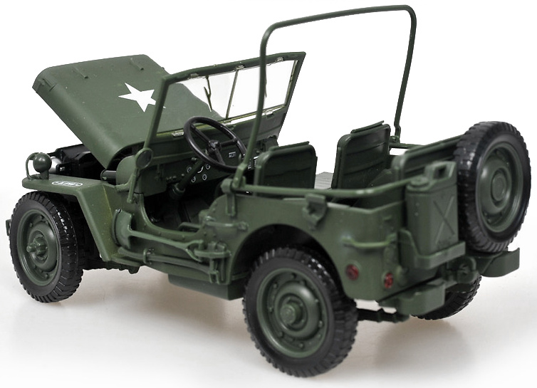 Jeep Willys MB, Segunda GM, Ejército USA, 1:18, KDW 