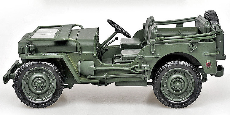 Jeep Willys MB, Segunda GM, Ejército USA, 1:18, KDW 