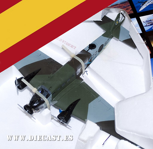 JUNKER JU-52, España, 1:48, Franklin Mint 