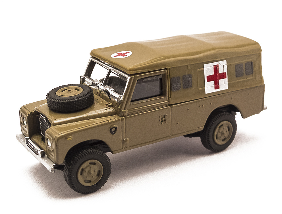Land Rover 109 Serie III, Ambulancia Militar, 1:72, Oxford 