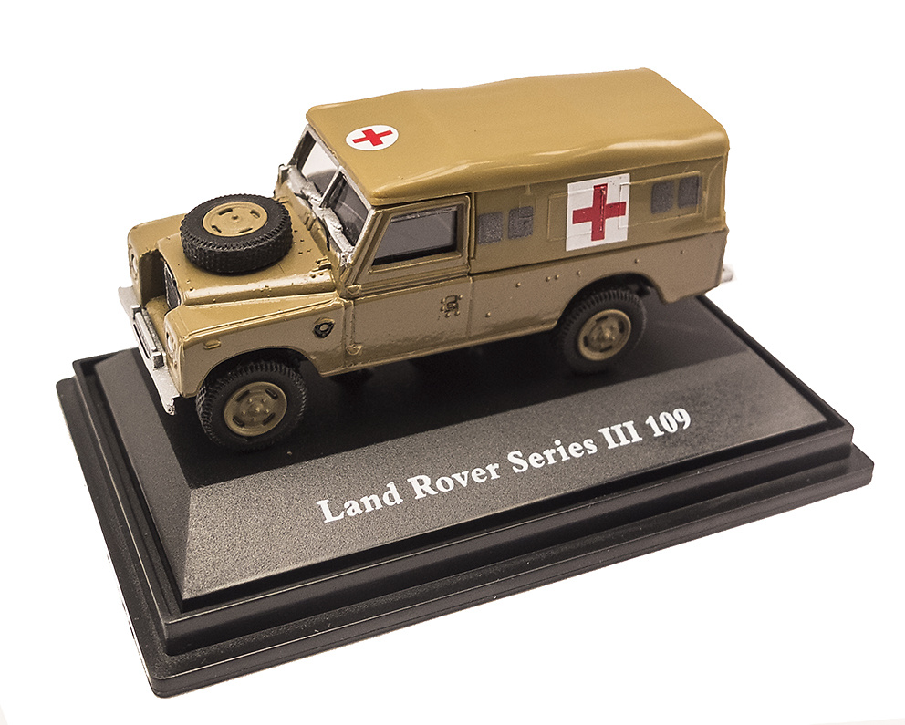 Land Rover 109 Serie III, Ambulancia Militar, 1:72, Oxford 