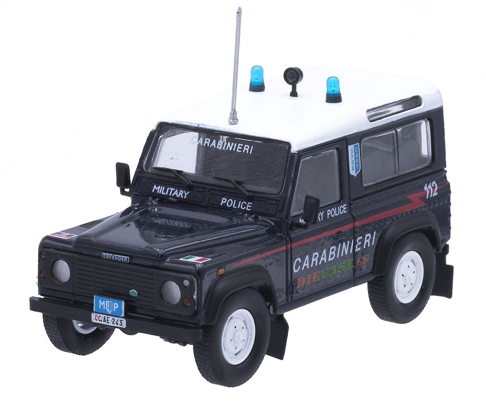 Land Rover Defender 90, Italia, 1995, 1/43, Colección Carabinieri 