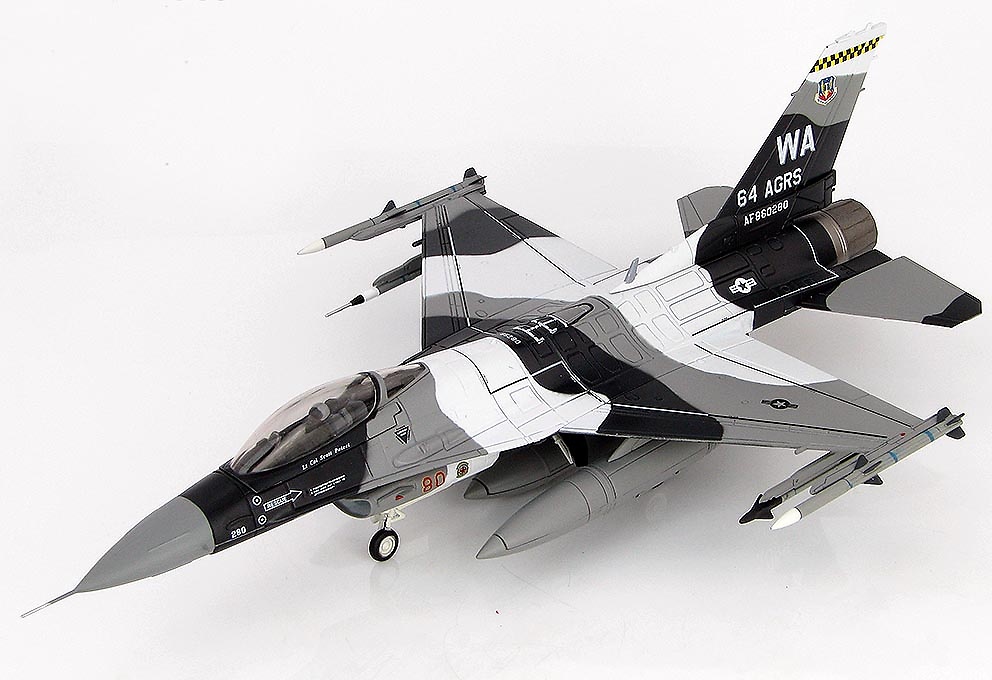 Lockheed F-16C Block 32 Fighting Falcon 86-0280, 64 AGRS Commander, 2012, 1:72, Hobby Master 