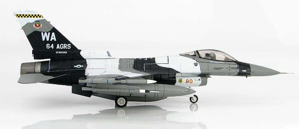 Lockheed F-16C Block 32 Fighting Falcon 86-0280, 64 AGRS Commander, 2012, 1:72, Hobby Master 