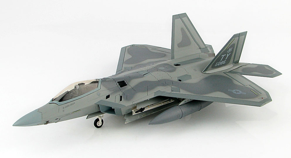 Lockheed F-22 Raptor 05-4086, 95th FS, RAF Lakenheath, Abril, 2016, 1:72, Hobby Master 