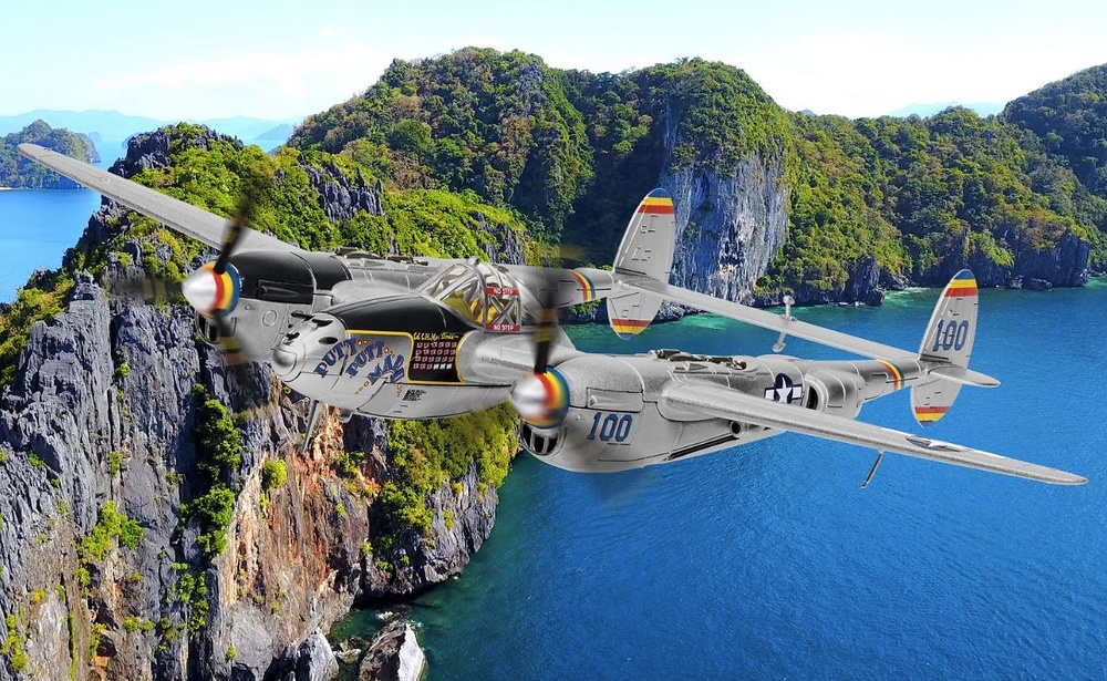 Lockheed P-38L Lightning, 'Putt Putt Maru', Filipinas, 1945, 1:72, Corgi 