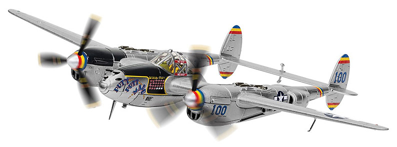 Lockheed P-38L Lightning, 'Putt Putt Maru', Filipinas, 1945, 1:72, Corgi 