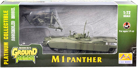 M1 Panther with Mine Plow, 1:72, Easy Model 